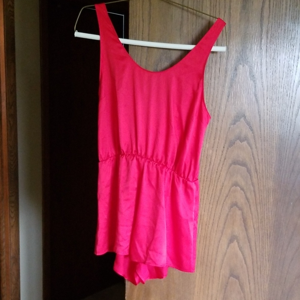 Victoria's Secret RED sleep romper